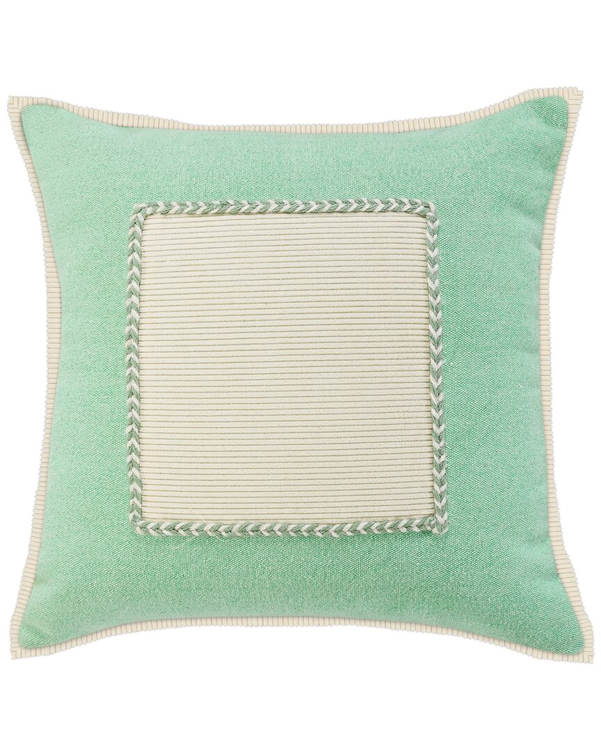 Lr Home Sabien Pastel Framed Throw Pillow In Green