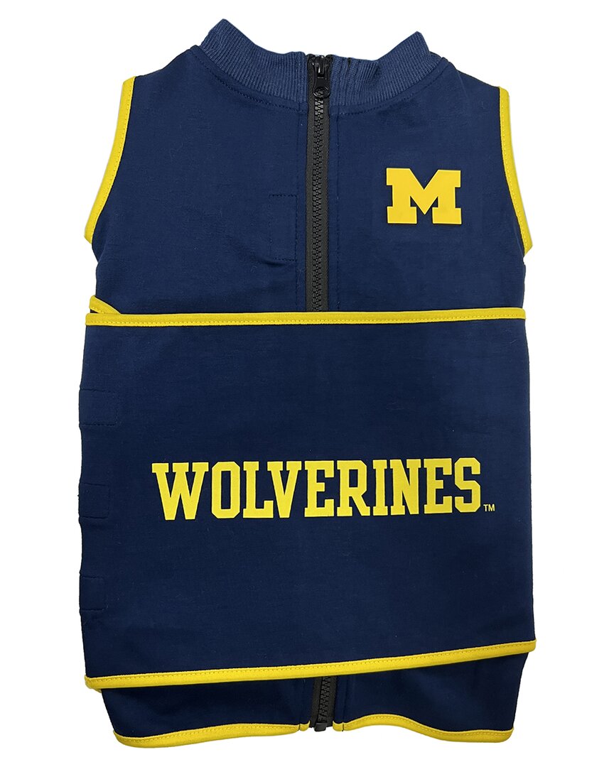 Pets First Kids' Ncaa Michigan Soothing Solution Vest In Multicolor
