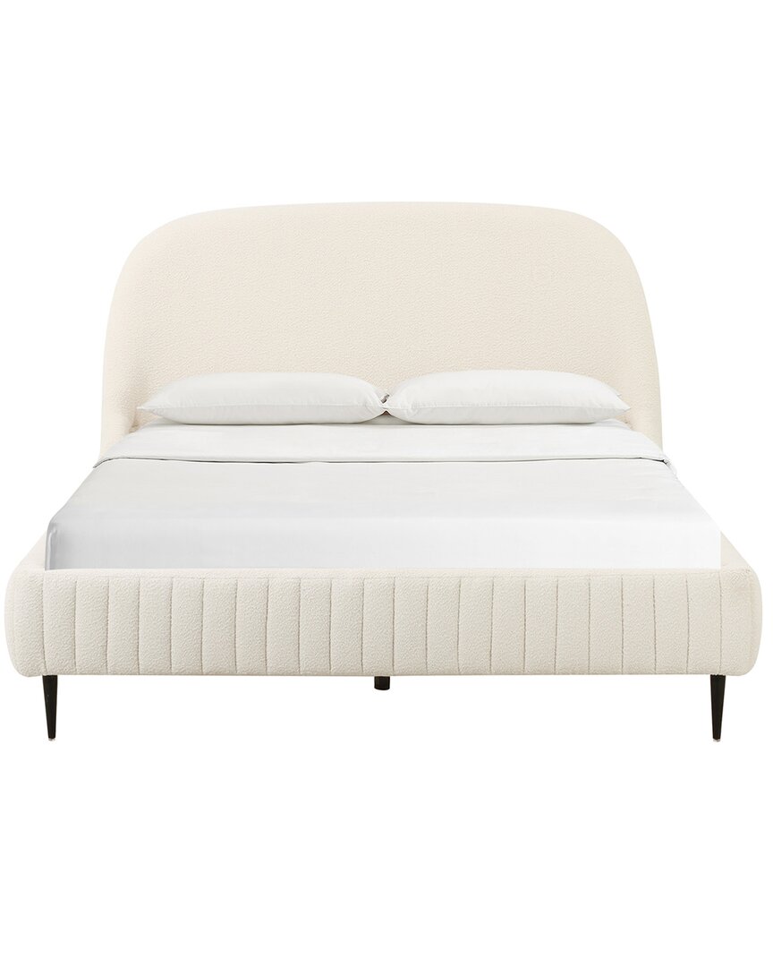 Tov Furniture Denise Cream Boucle Queen Bed