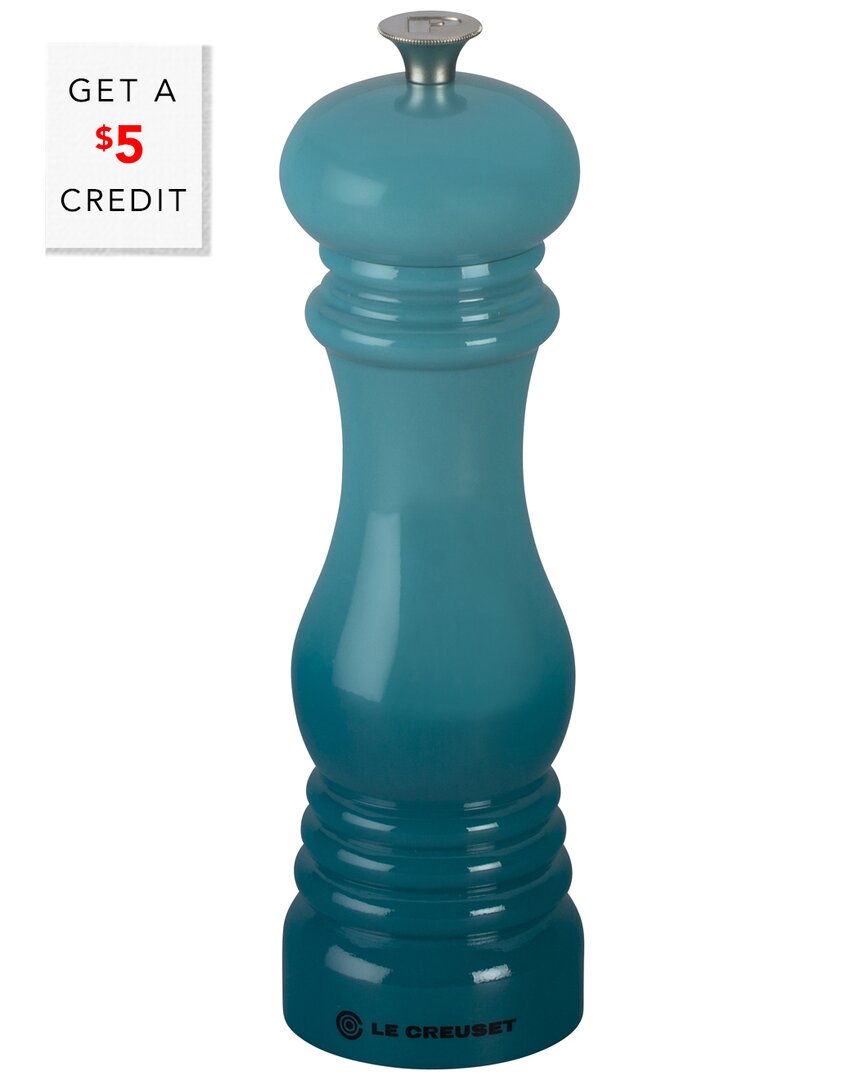Le Creuset Carribean Salt Mill With Adjustable Grind Setting