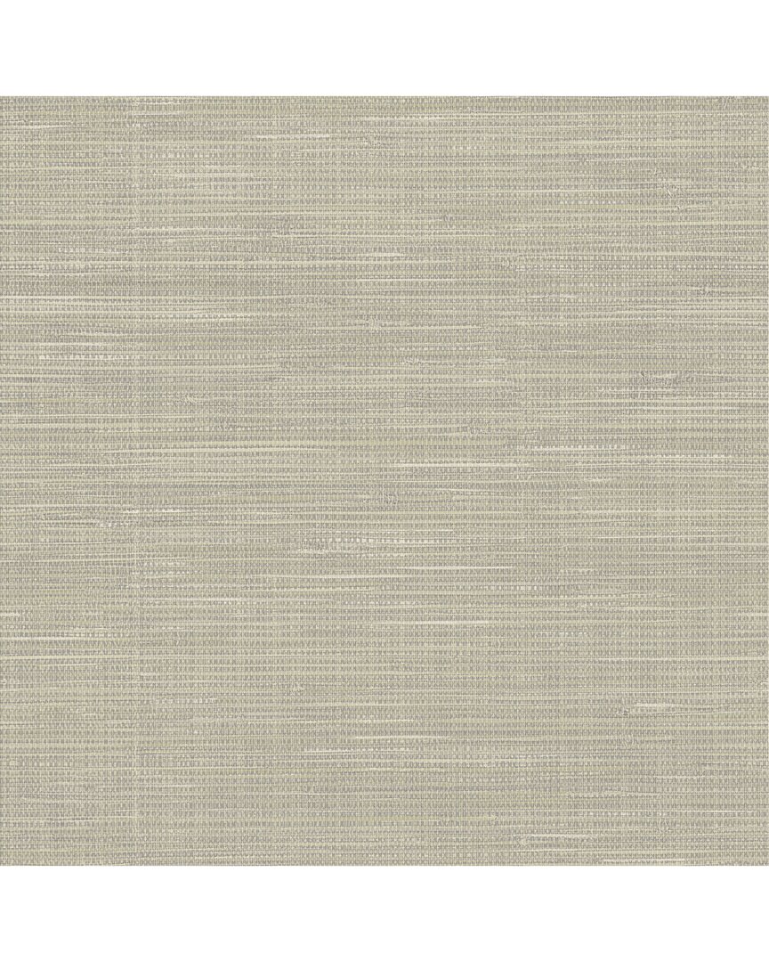 NUWALLPAPER NUWALLPAPER WHEAT GRASSCLOTH PEEL & STICK WALLPAPER