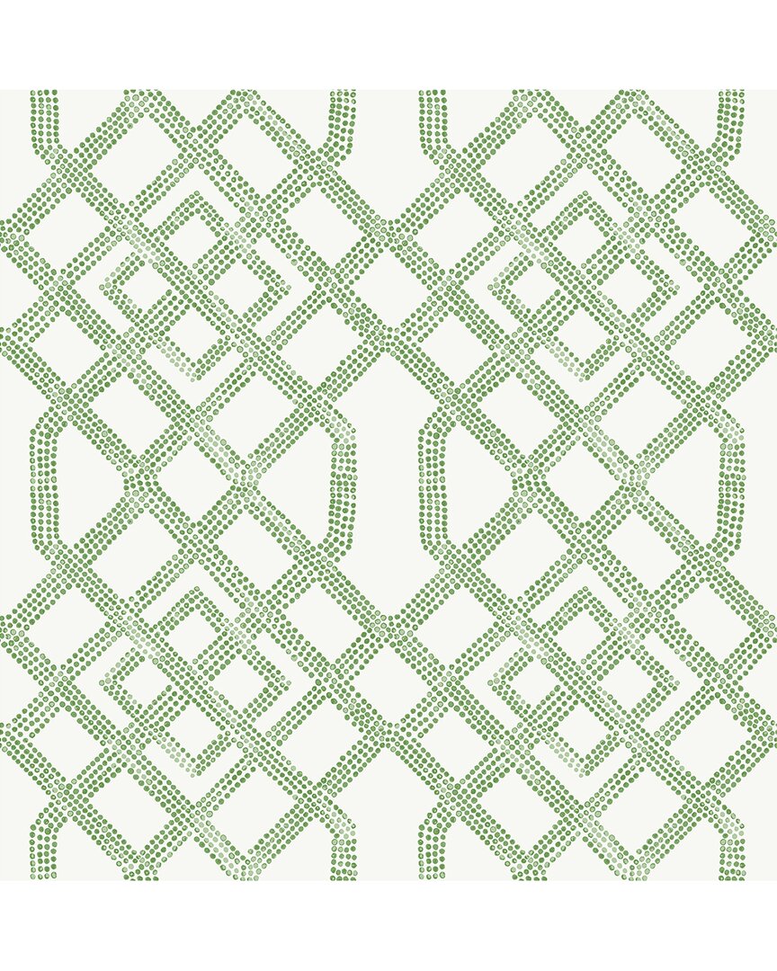 Shop Nuwallpaper Green Tanner Peel & Stick Wallpaper