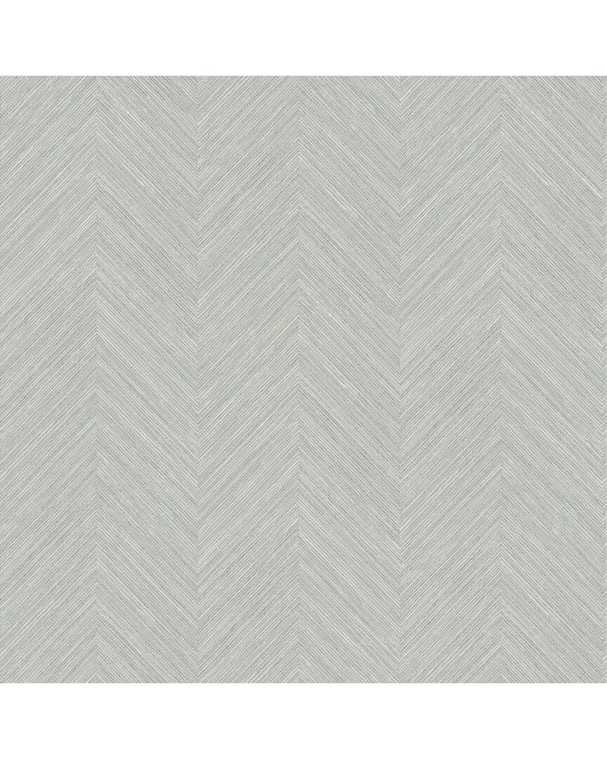 NUWALLPAPER NUWALLPAPER TAUPE AND BLUE SAMPSON PEEL & STICK WALLPAPER