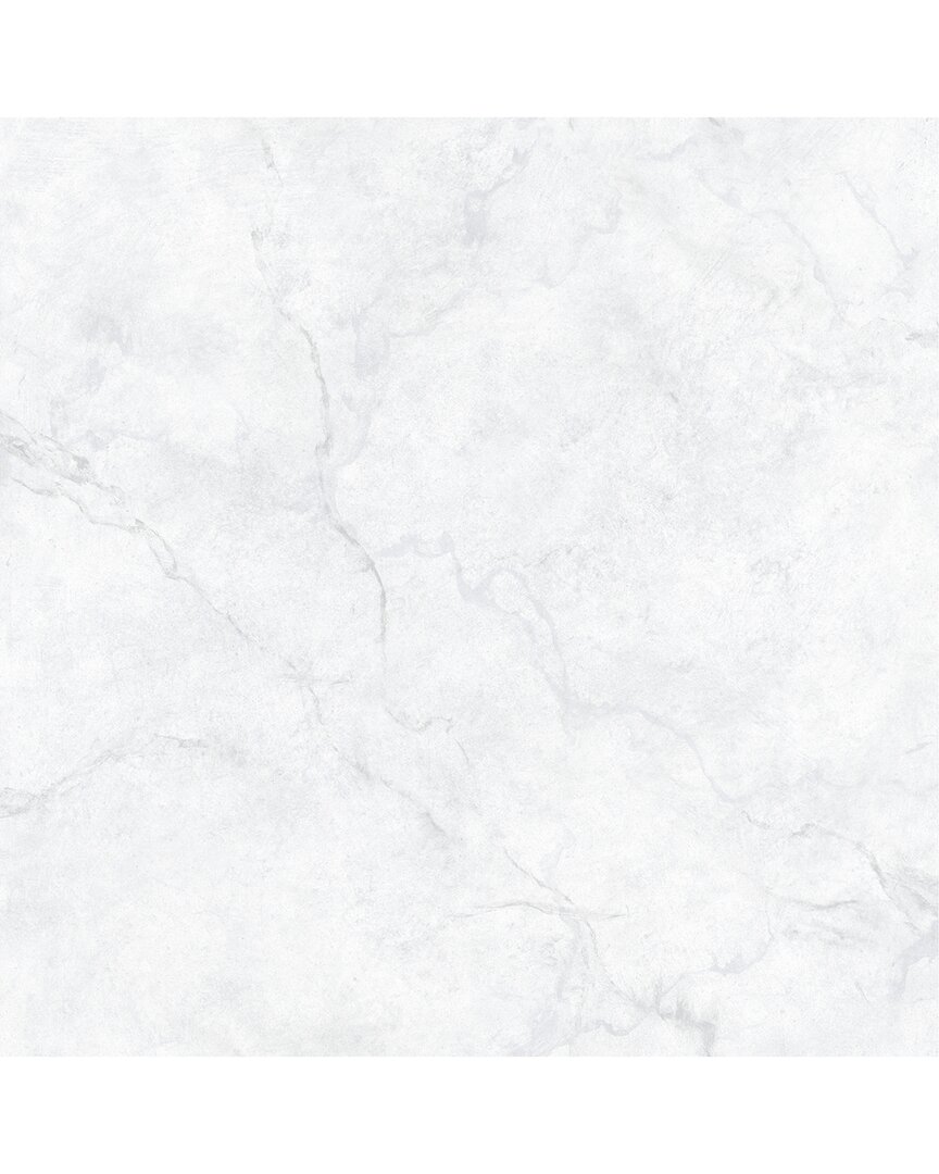Nuwallpaper Carrara Marble Peel & Stick Wallpaper In White