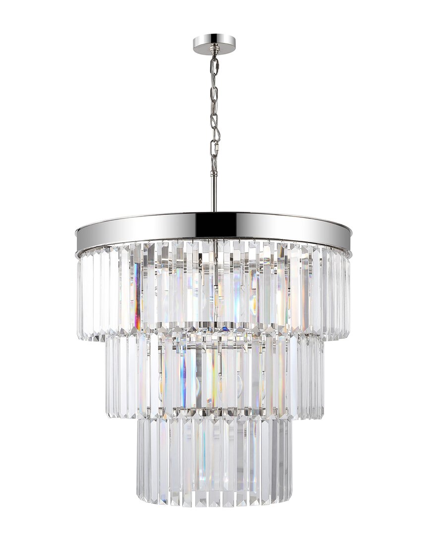 SAFAVIEH COUTURE SAFAVIEH COUTURE COULETTE 3-TIER CRYSTAL CHANDELIER