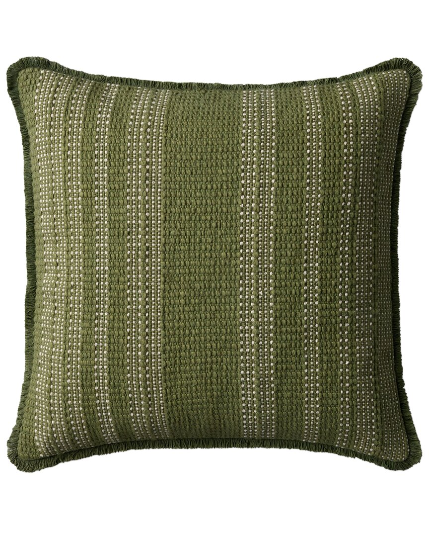 Loloi Ii Loloi 20x20in Pillow Cover With Down Insert In Green