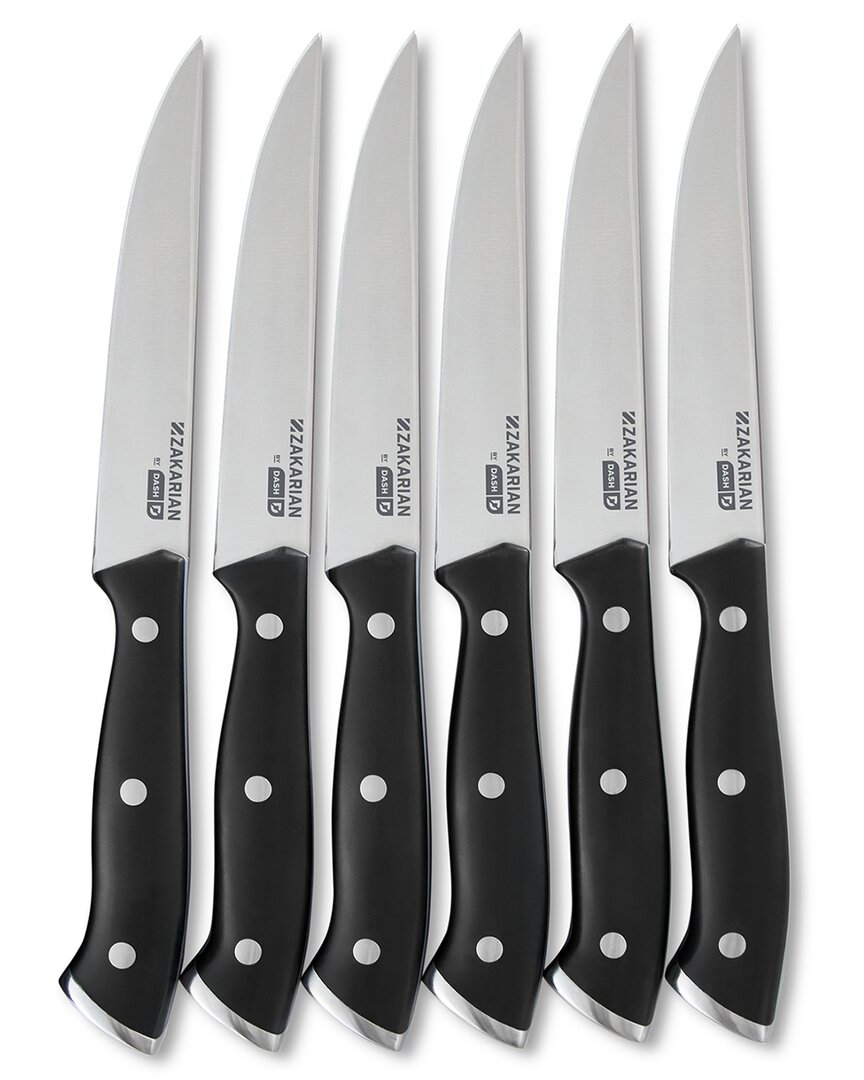 Dash Zakarian 6pc Steak Knife Set In Silver