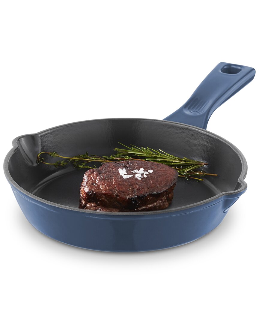 Dash 8in Nonstick Cast Iron Skillet In Blue