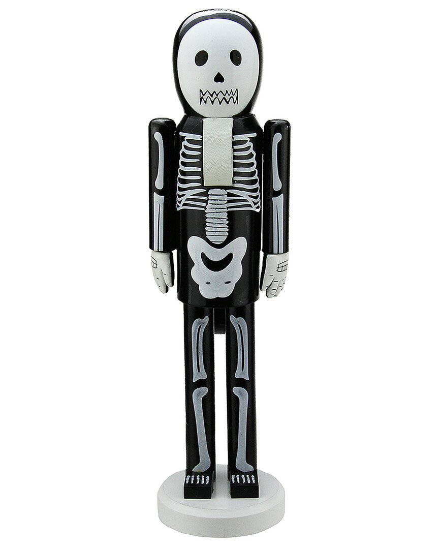 Northlight 14in Skeleton Halloween Nutcracker In Black