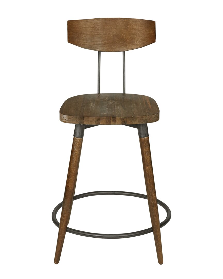 Shop Ink+ivy Frazier Counter Stool 24 In Brown