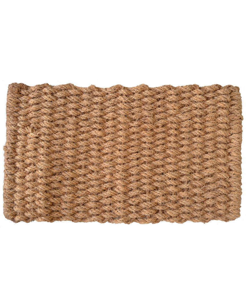 Imports Decor Embedded Rope Doormat In Brown