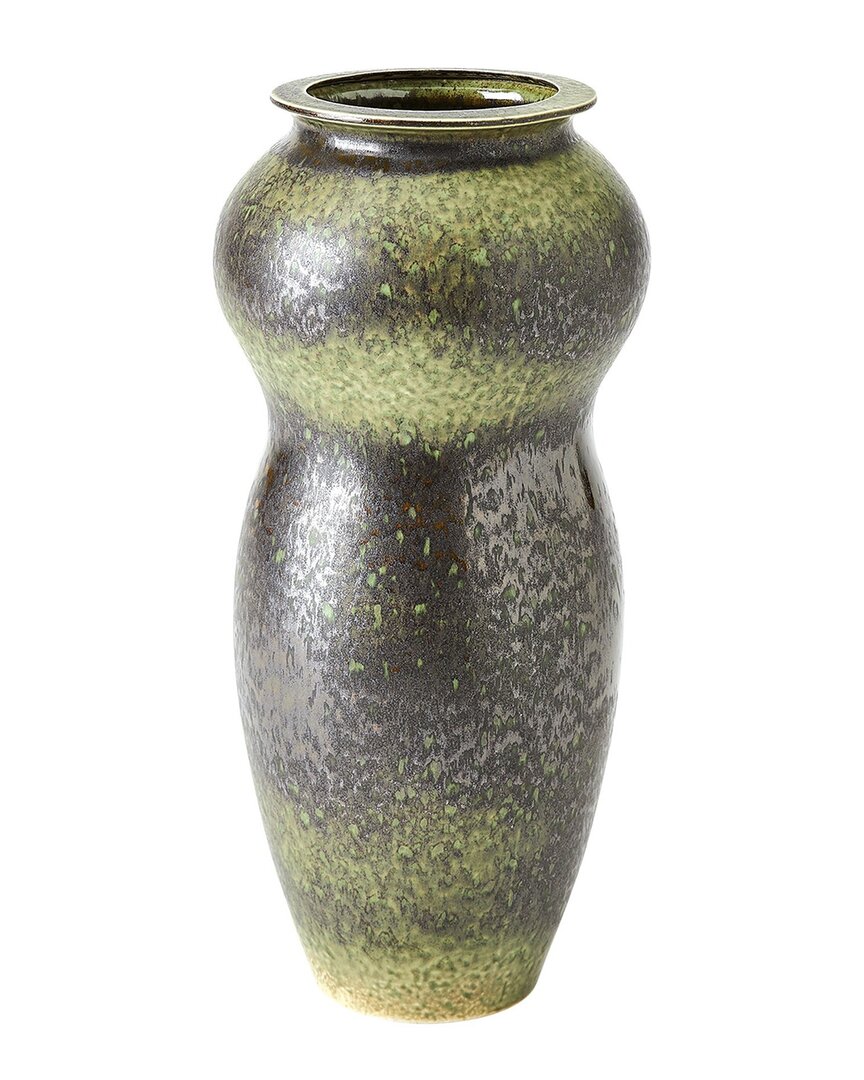 Shop Global Views Curve Sorrento Vase In Green