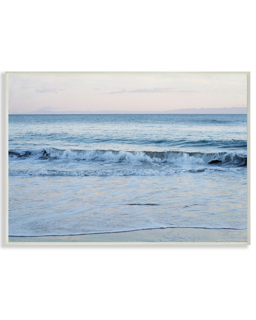 Stupell Coastal Evening Beach Waves Photograph By Elizabeth Erquhart