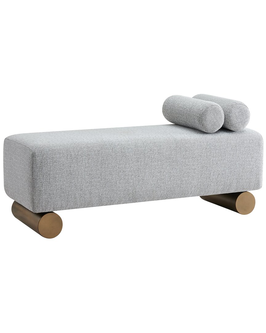 Statements By J Milly Modern Bench With Tube Pillows