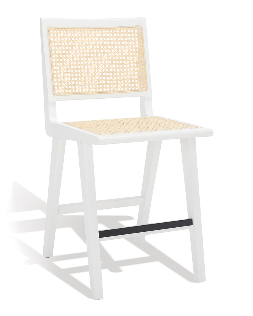 Shop Safavieh Couture Hattie French Cane White Counter Stool