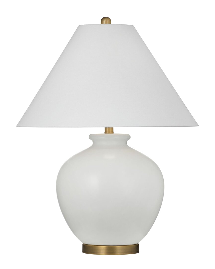 Bassett Mirror Graham Table Lamp In White