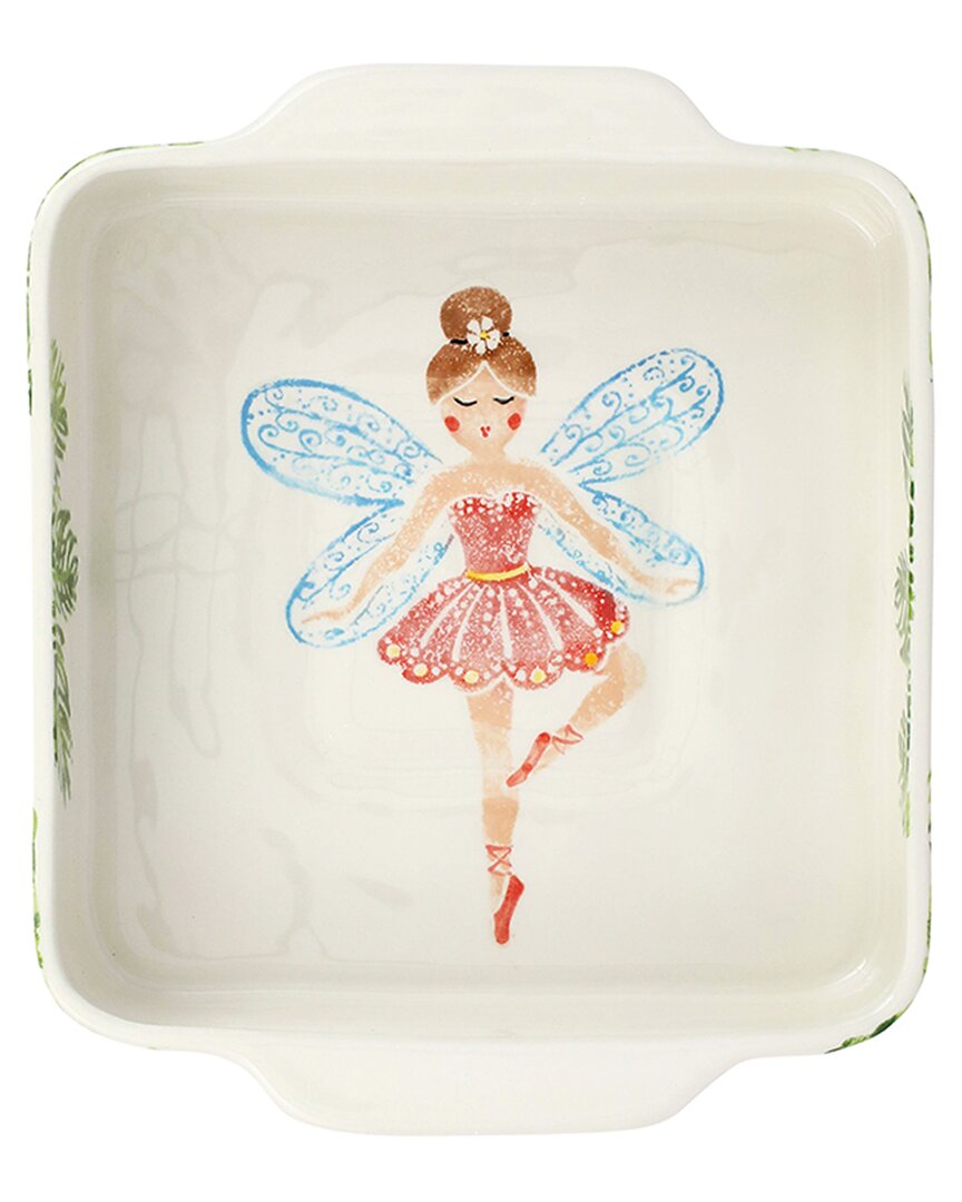 VIETRI VIETRI NUTCRACKERS SUGAR PLUM FAIRY SQUARE BAKER