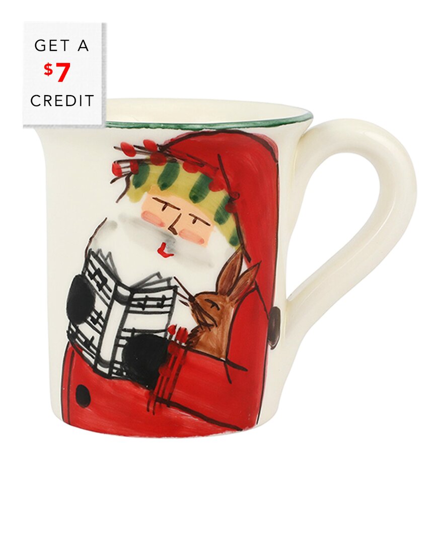 Vietri Old St. Nick 2023 Limited Edition Mug With $7 Credit In Red