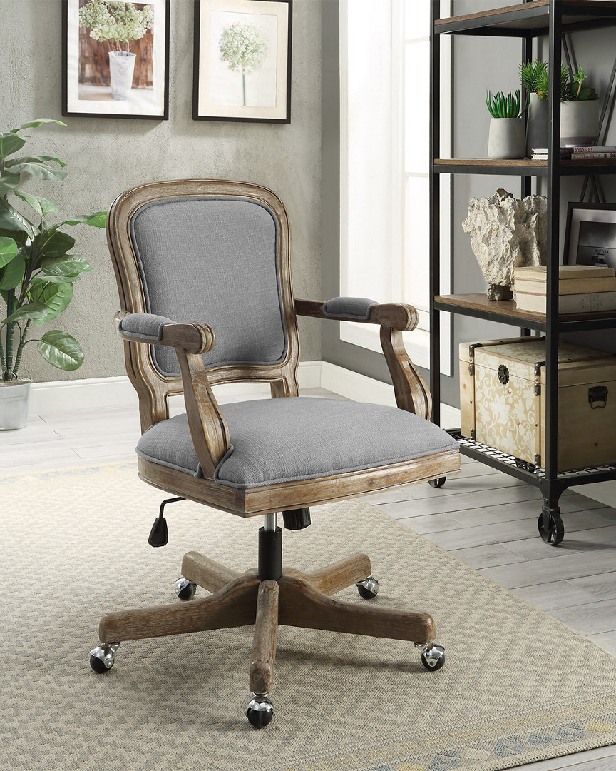 Linon Furniture Linon Maybell Office Chair Light Gray