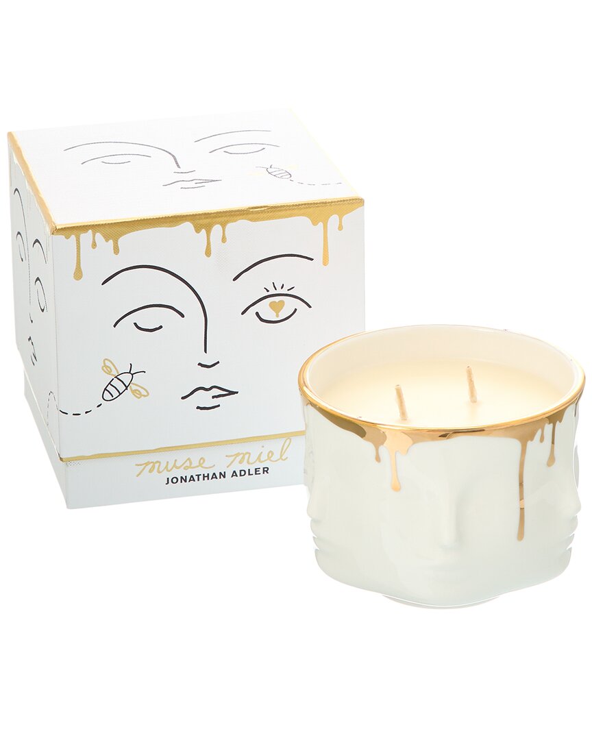 Jonathan Adler Muse Miel Candle In White