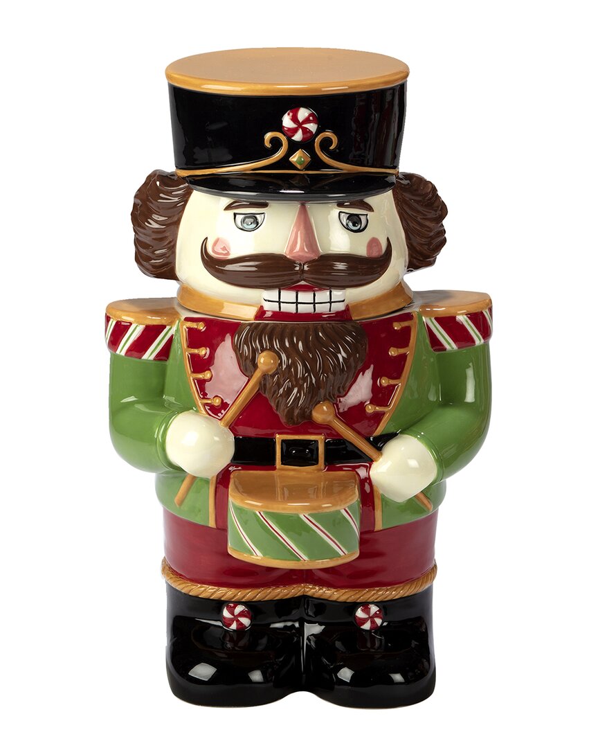 Certified International Holiday Magic Nutcracker 3d Cookie Jar In Multi