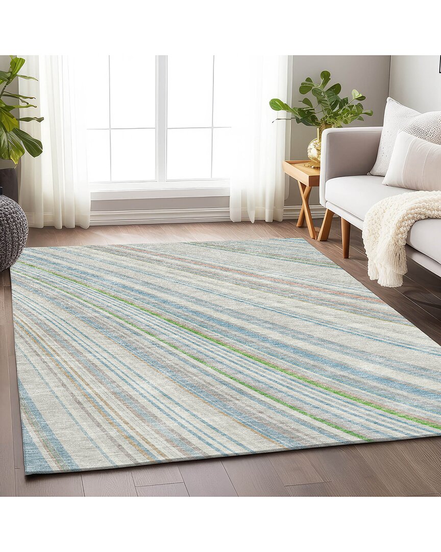 Addison Rugs Premium Washable Area Rug In Blue