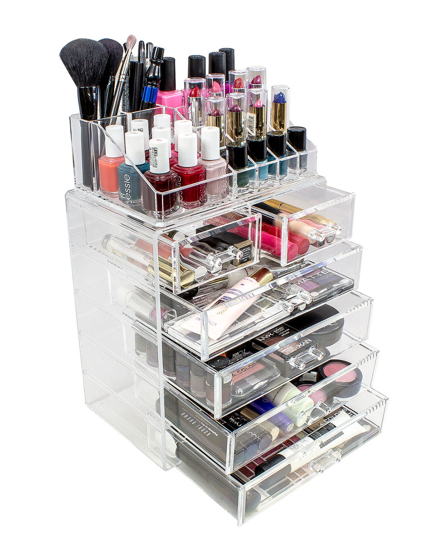 Shop Sorbus Acrylic Cosmetics Makeup And Jewelry Storage Case Display Set