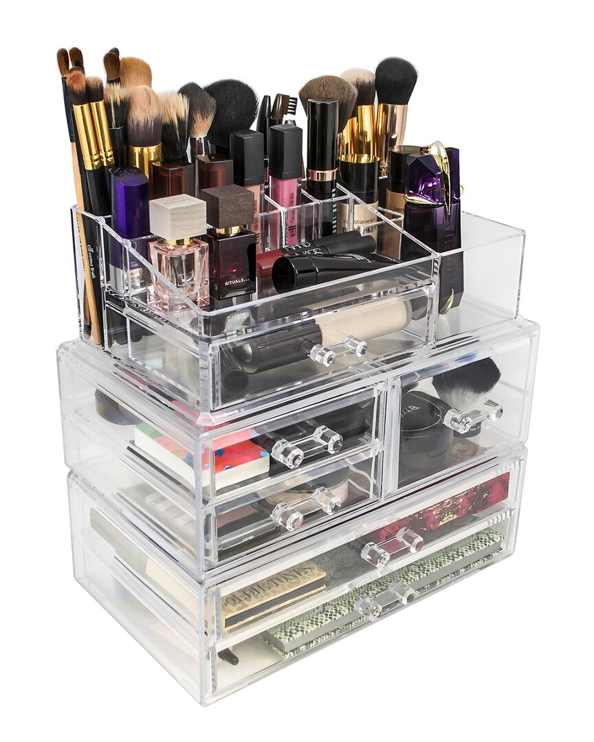 Sorbus Acrylic Cosmetic & Makeup Storage Case In Nocolor
