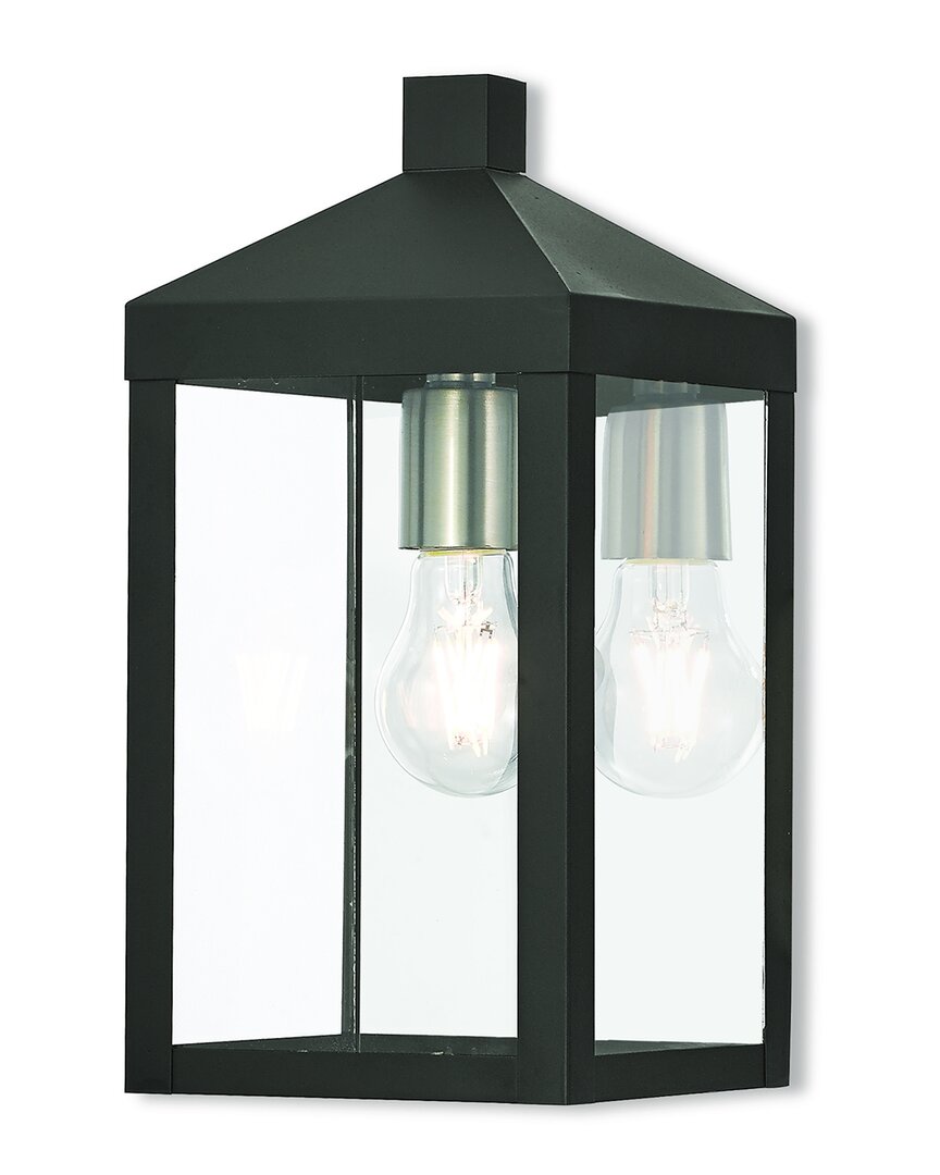Livex Lighting 1-Light Black Outdoor Wall Lantern