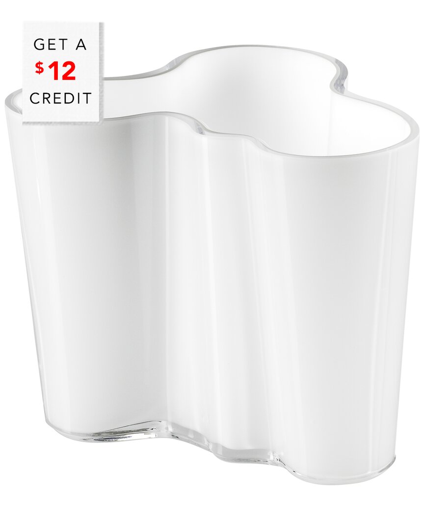 Iittala Aalto 3.75in White Vase