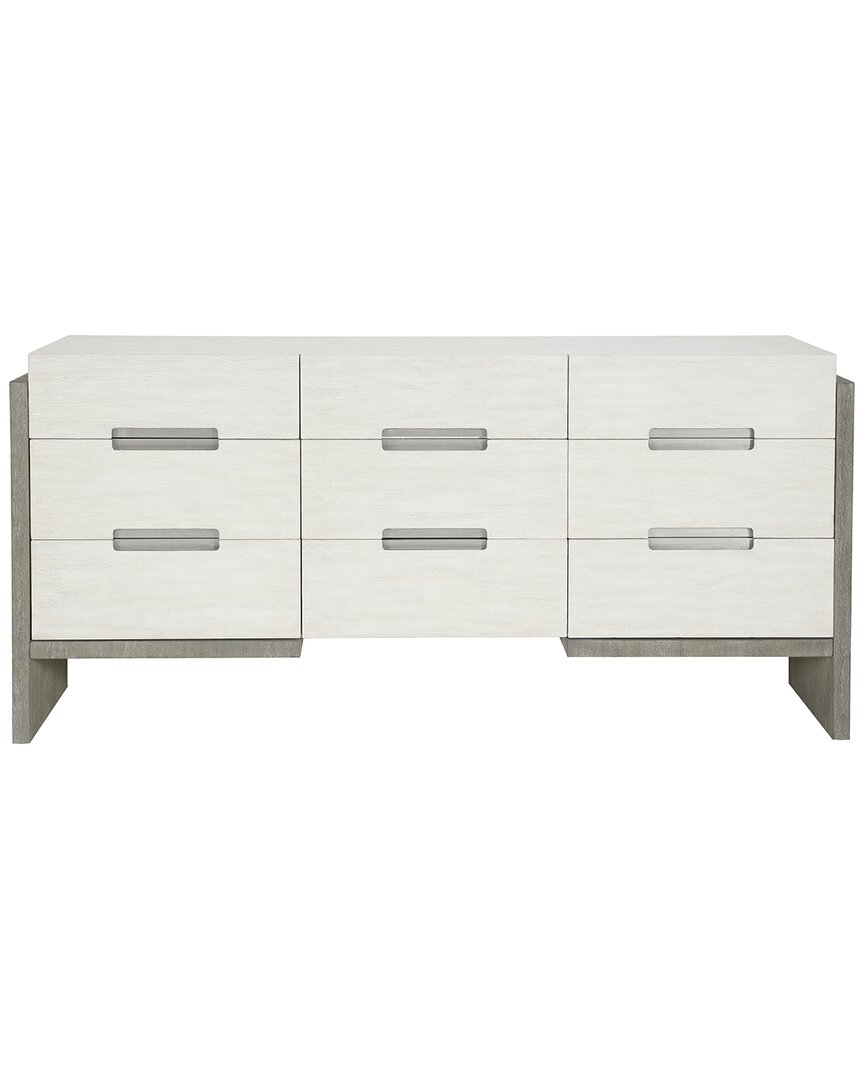 Bernhardt Foundations Dresser In Light Shale Finis In White