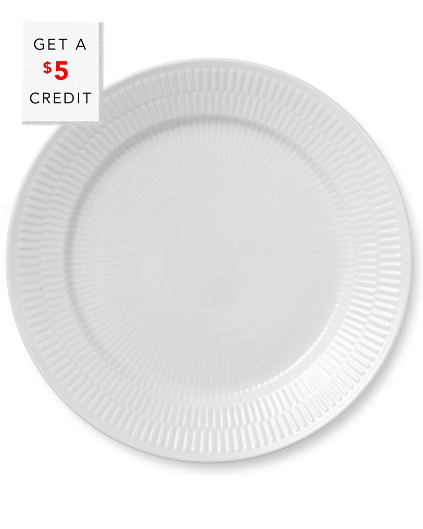 Royal Copenhagen 10.75in Fluted Dinner Plate With $5 Credit