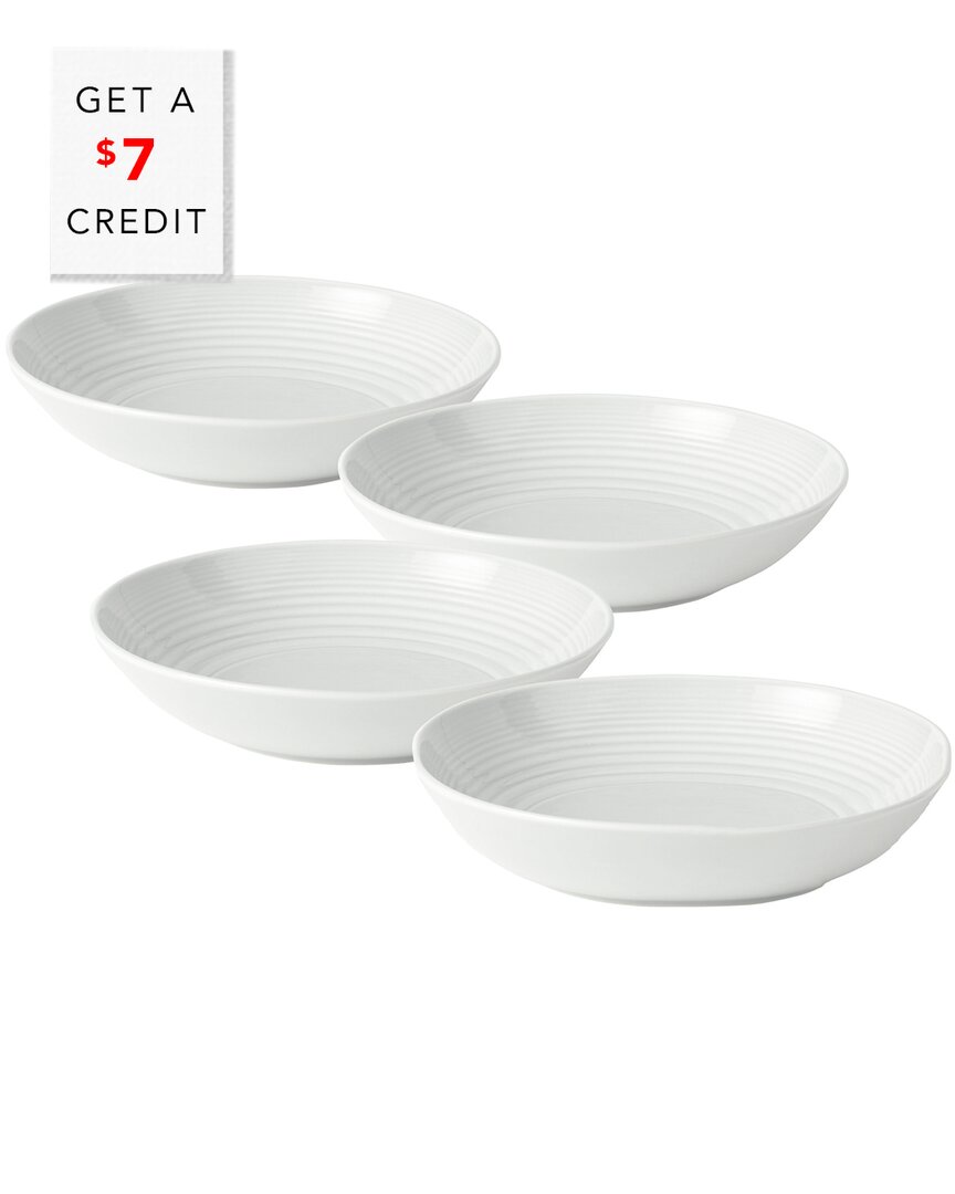 Royal Doulton Exclusively For Gordon Ramsay Maze White Open Vegetable/pasta Bowls With $7 Credit