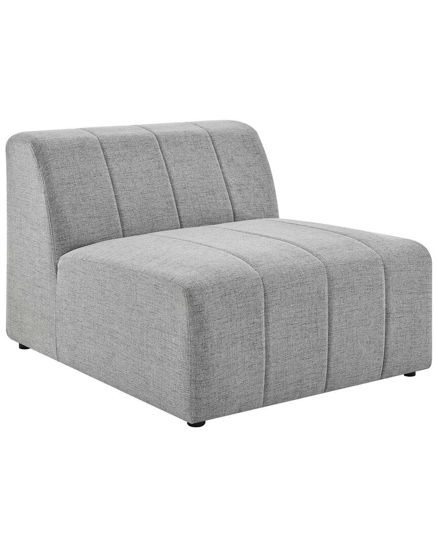 Modway Bartlett Fabric Armless Chair In Gray