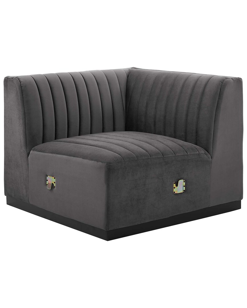 Modway Conjure Channel Tufted Performance Velvet Right Corner Chair