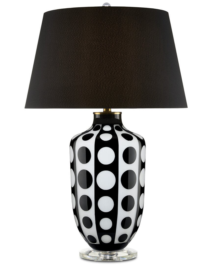 Currey & Company Cicero Black & White Table Lamp