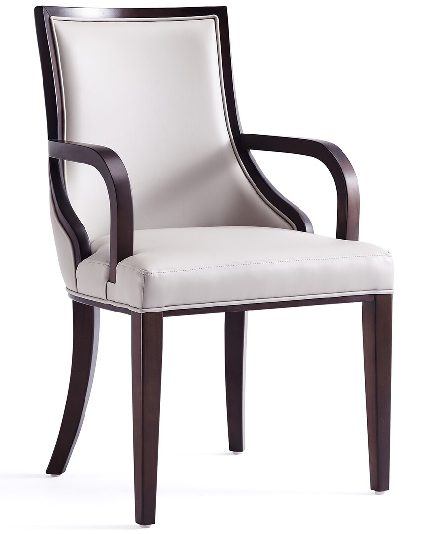 Manhattan Comfort Set Of 2 Grand Dining Chairs In Grey