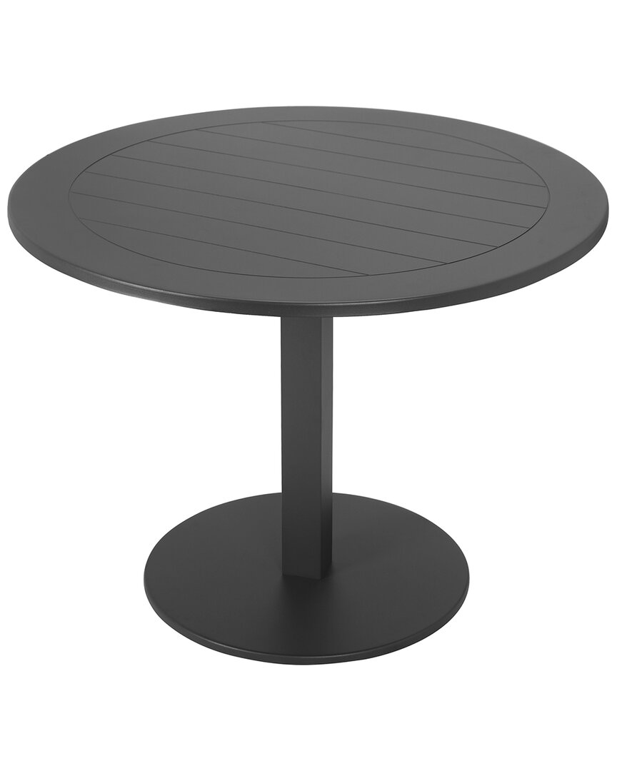 Pangea Home Sunset Round Dining Table In Grey