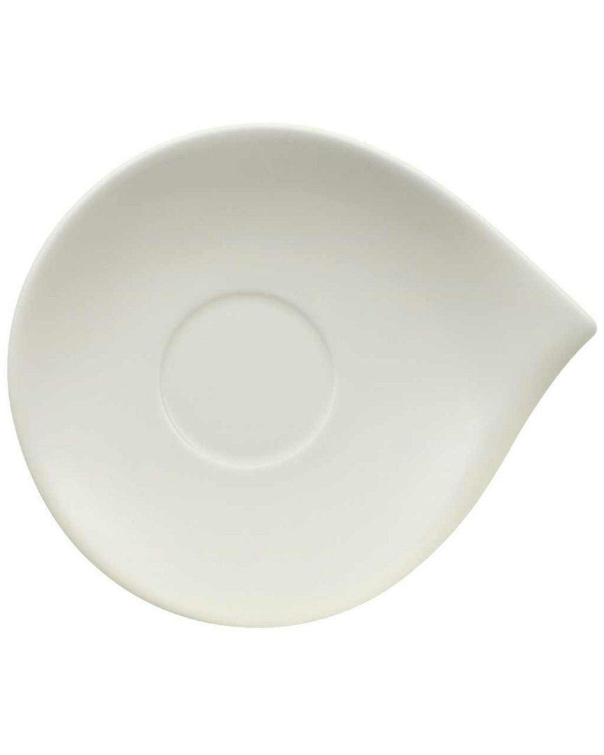 Villeroy & Boch Flow Tea Cup Saucer In White