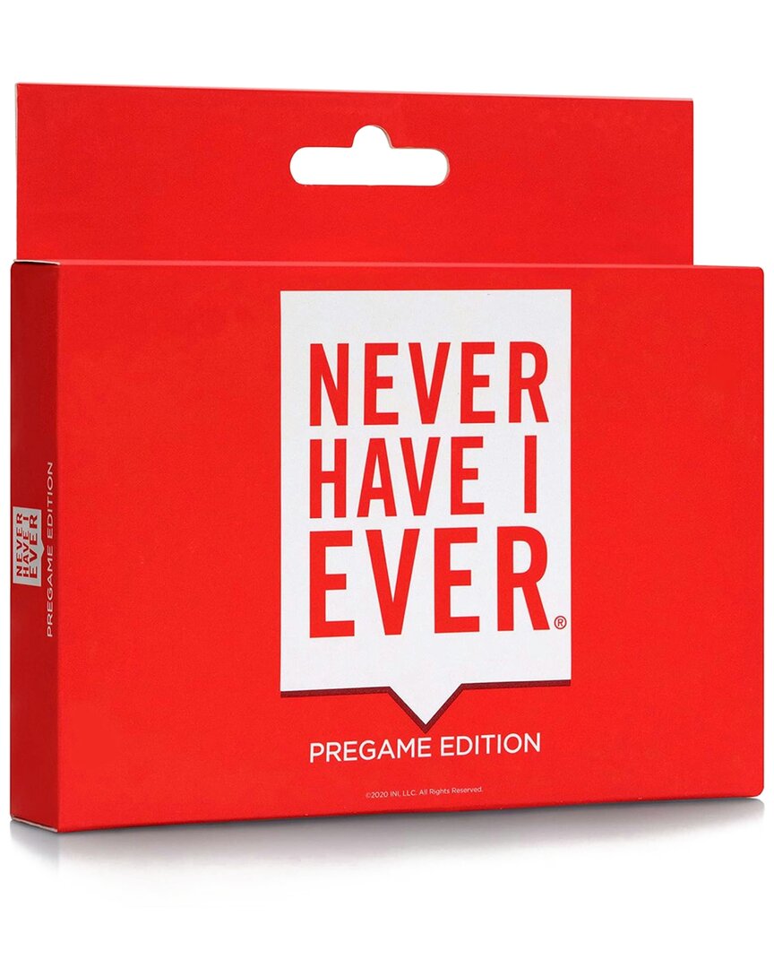 Fresh Fab Finds Ideas Never Implemented Never Have I Ever Party Card Game: Pregame Edition In Red