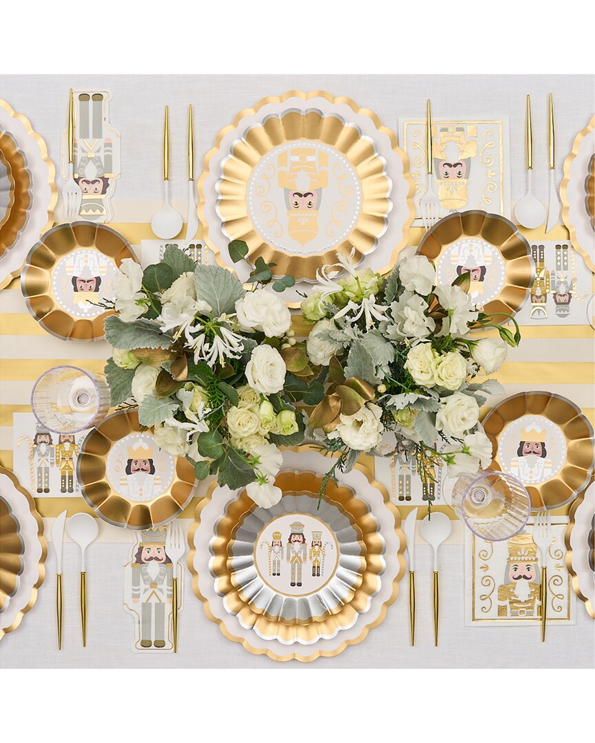 Sophistiplate Gilded Nutcracker 80pc Table Setting - Service For 16 In Gold