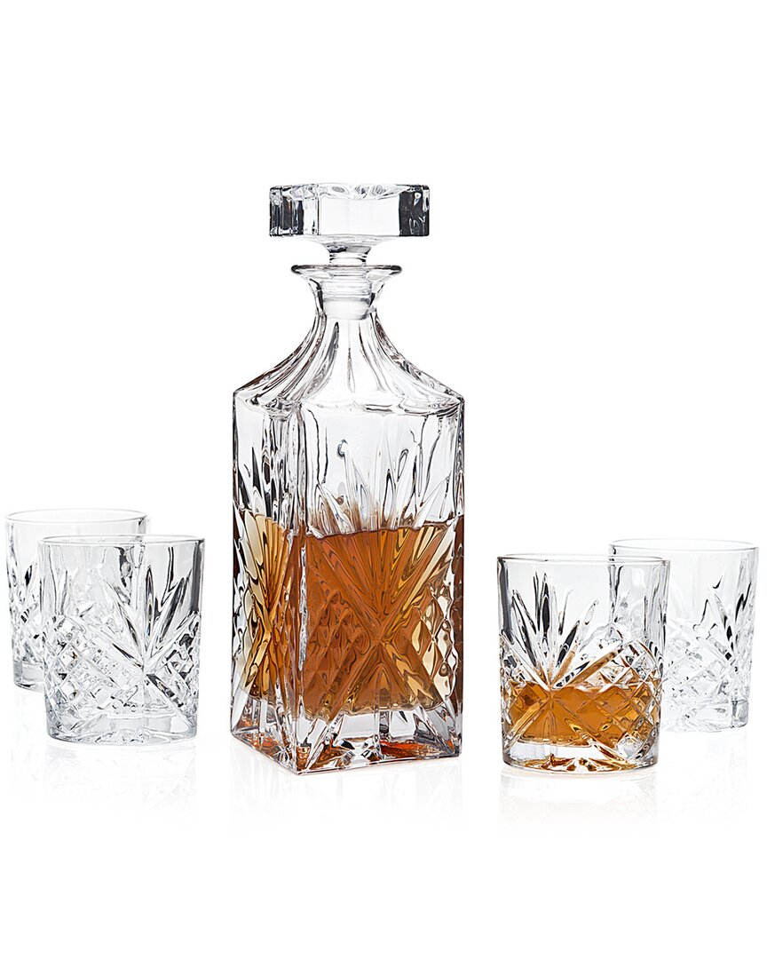 Shop Godinger Wales 5pc Whiskey Set In Clear