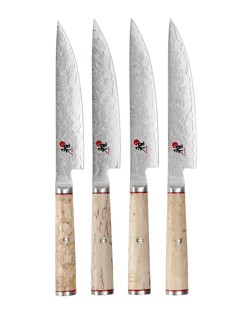 Miyabi Birchwood Sg2 4pc Steak Knife Set