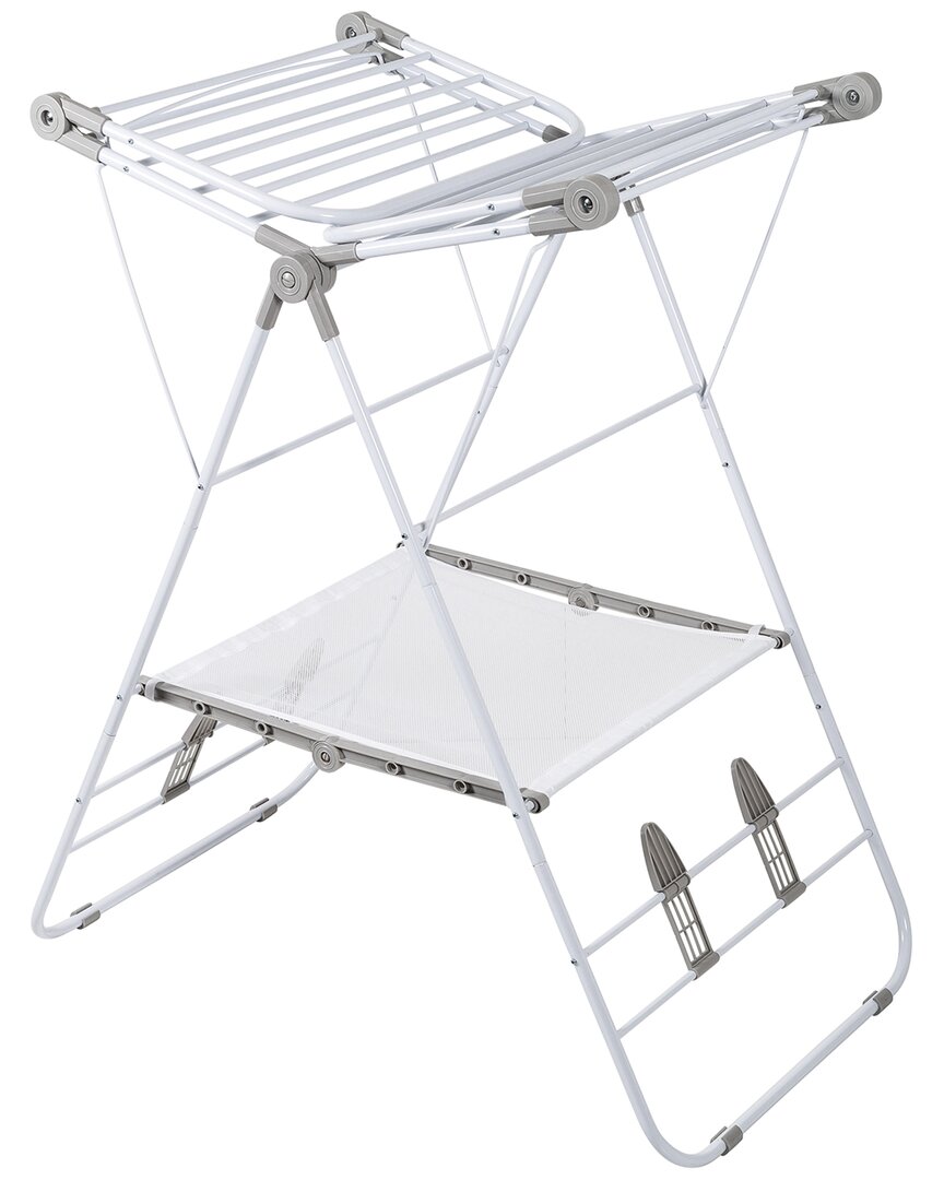 Honey-can-do Large Expandable Gullwing Clothes Drying Rack In White