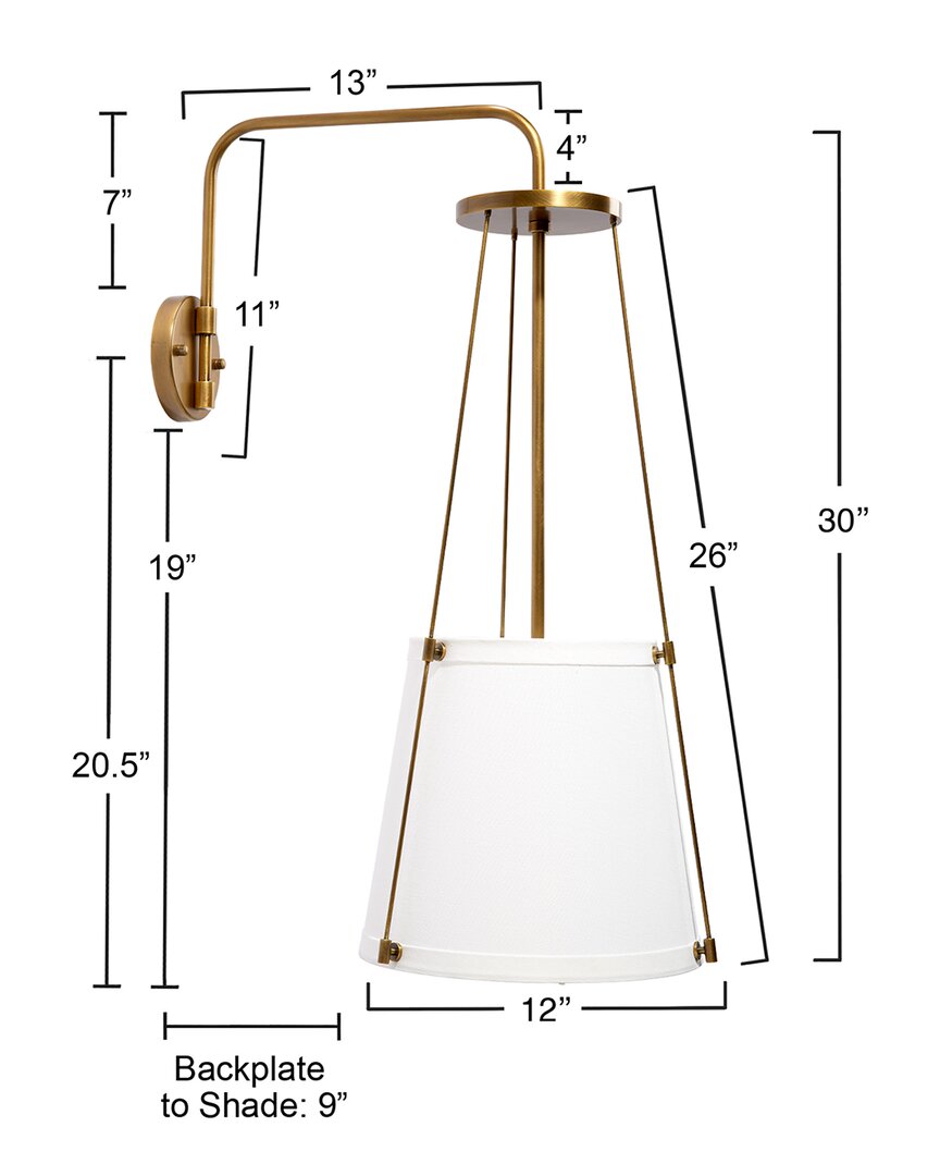 Jamie Young California Wall Sconce In Gold