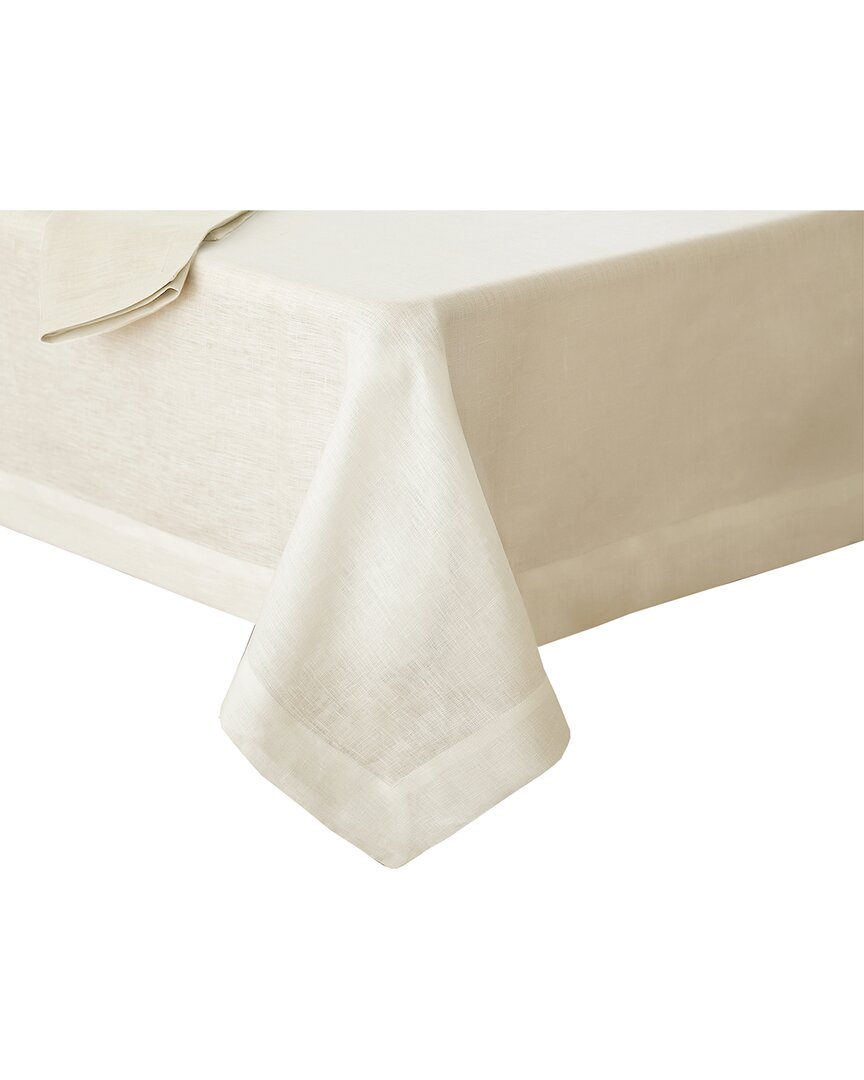 Villeroy & Boch La Classica Luxury Linen Fabric Tablecloth In Neutral