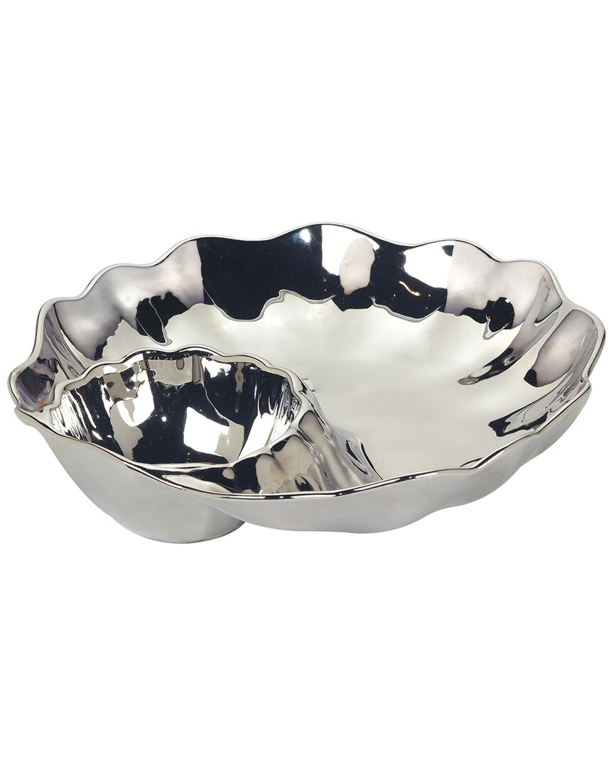 Certified International Silver-tone Coast Chip Dip, Service For 1