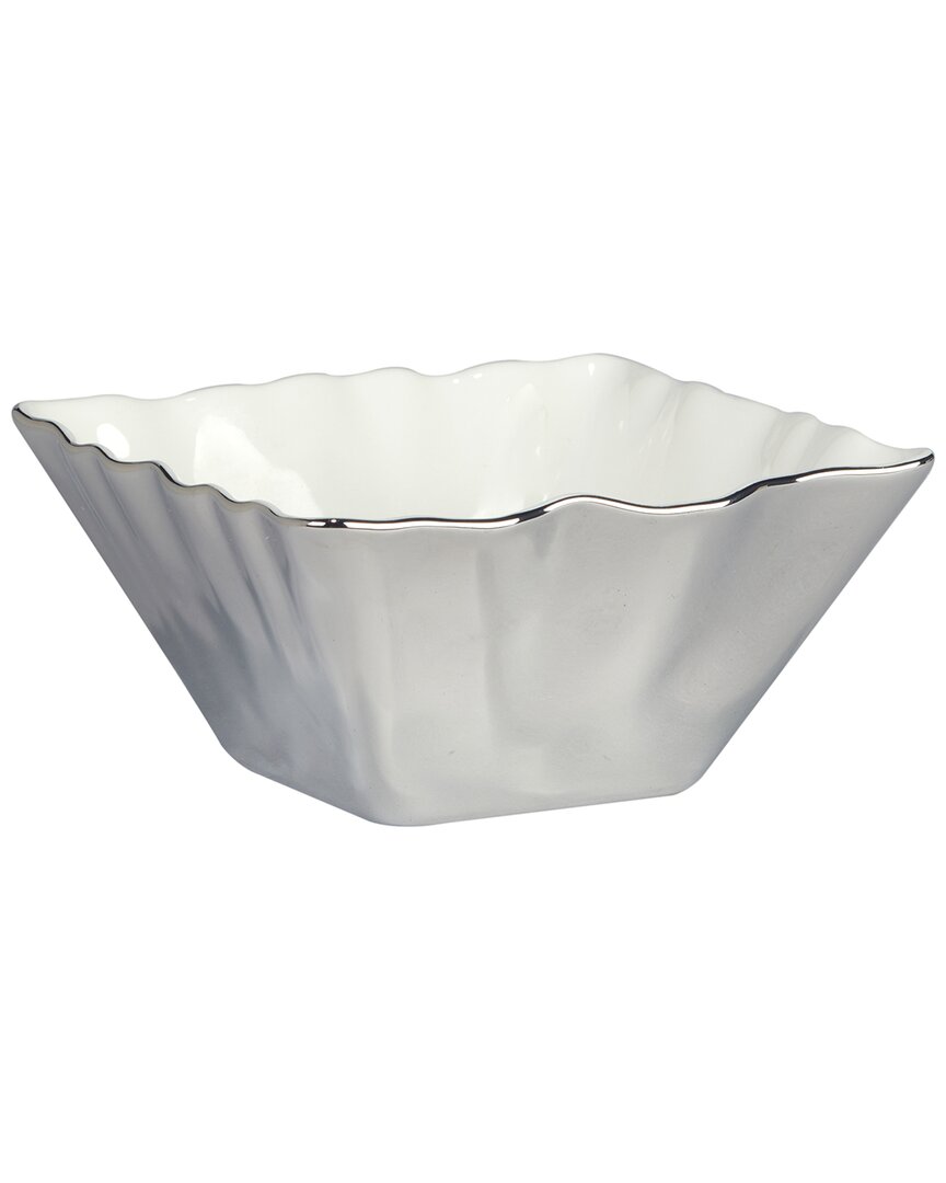 Certified International Silver Coast Square Snack Bowls (set Of 4)