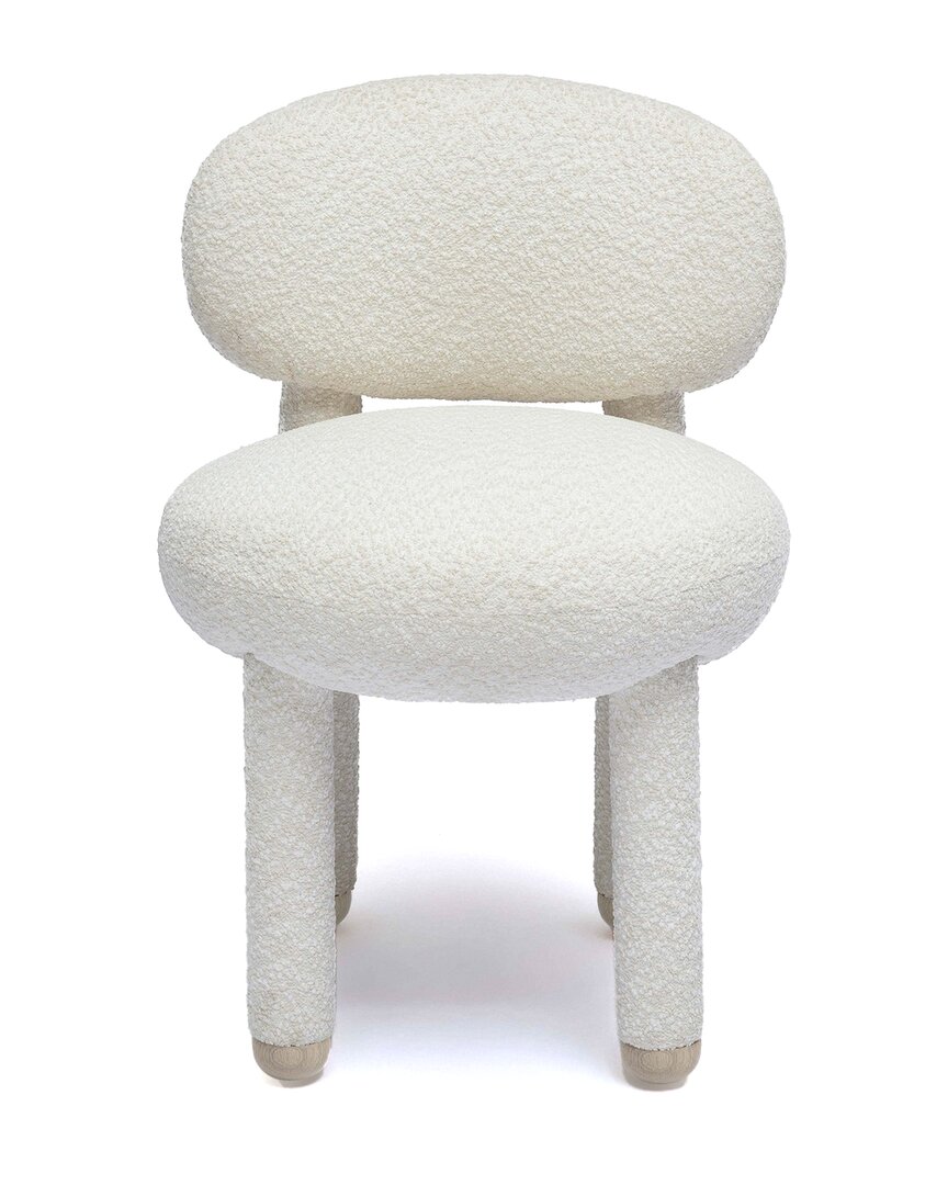 Tov Furniture Manu Performance Boucle Vanity Side Chair In Cream