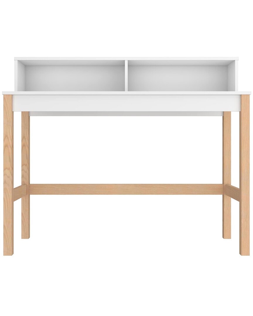 Manhattan Comfort Bowery Desk In White And Oak